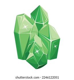 Diseño vectorial 2d de piedras preciosas de jade