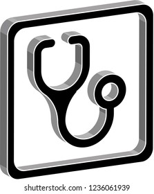 2D Vector Doctor / Medical map icon for any kind of digital and printing work