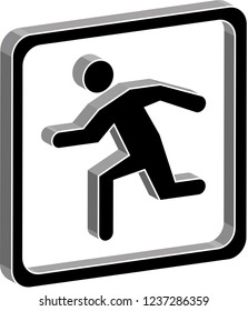 2D Vector Field / Pitch, map icon / pictogram for any kind of digital and printing work.