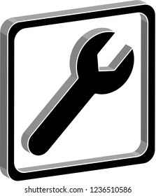 2D Vector Hardware,  service, map icon / pictogram for any kind of digital and printing work.