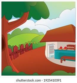 2D Vector Illustration Background for Design Assets