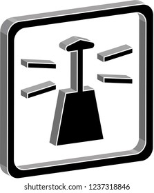 2D Vector Lighthouse, map icon / pictogram for any kind of digital and printing work.