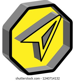 2D Vector map icon / pictogram for any kind of digital and printing work. You can use in your online map also printing map and if you like you can make your sign logo.