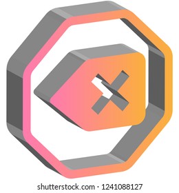 2D Vector map icon / pictogram for any kind of digital and printing work. You can use in your online map also printing map and if you like you can make your sign logo.