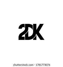 diseño original de logotipo en monograma de 2dk