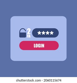 2FA authentication. Sending a secret code to a smartphone. One-time password to log in