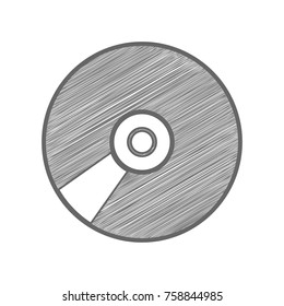 2g technology icon. Vector. Shaded gray icon on white background. Isolated.