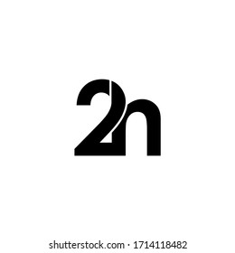 2h letter original monogram logo design