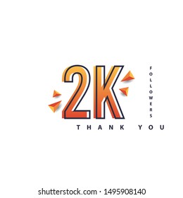 2k Followers Thank You Design