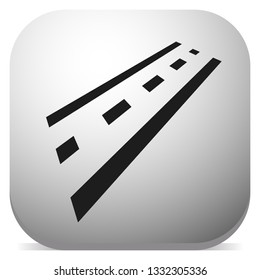 2-lane road icon for driving, traffic, transport or such themes