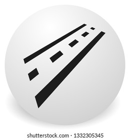 2-lane road icon for driving, traffic, transport or such themes