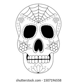 2n vector illustration in black and white, with . Facing front.