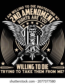 2nd Amendment T Shirt Design