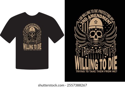 2nd amendment t-shirt design for USA peoples.