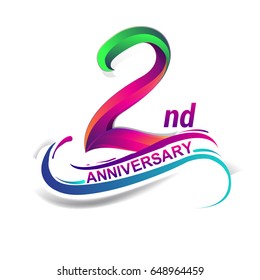 2nd Anniversary Logo Images Stock Photos Vectors Shutterstock