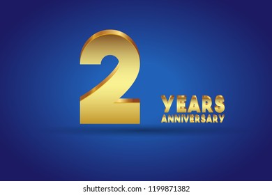 2nd Anniversary numbers. background for anniversary