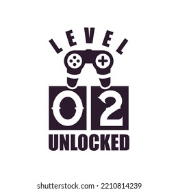 2nd Birthday for Gaming lovers Level 2 Unlocked