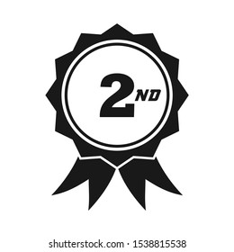 2nd champion badge for success in competition