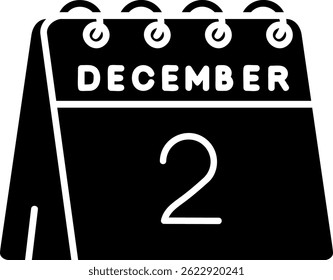 2nd of December Line vector Icon Design