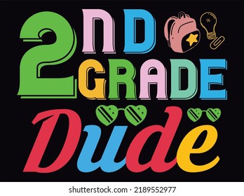2nd  grade cutie  t-shirt design  vector file