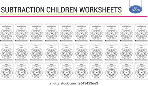 2nd grade students subtraction math worksheets