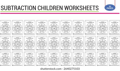 2nd grade subtraction math worksheet