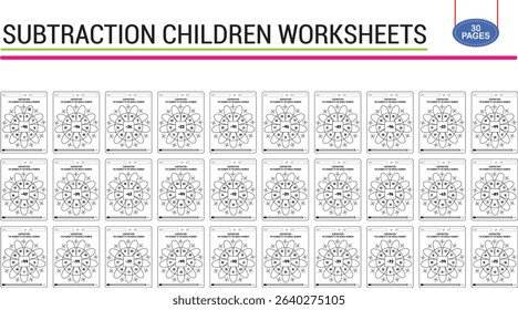 2nd grade subtraction math worksheet