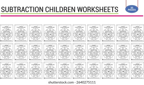 2nd grade subtraction math worksheet