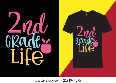 2nd grade t-shirt for high school college student - creative high school t shirt - cool t shirt for high school student - second grade vibe