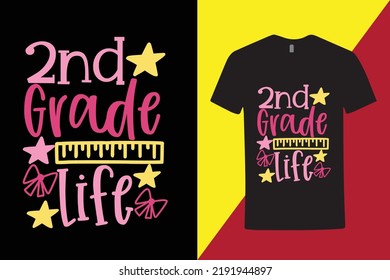 2nd grade t-shirt for high school college student - creative high school t shirt - cool t shirt for high school student - second grade vibe