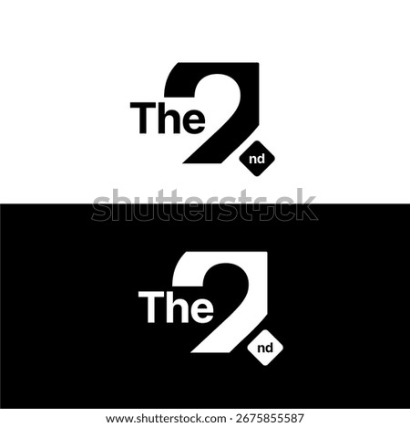 The 2nd Logo Modern and Minimalist Design in Black and White