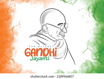 2nd October- Gandhi Jayanti with Nation Hero and Freedom Fighter Mahatma Gandhi for Gandhi Jayanti 