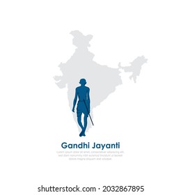 2nd October- gandhi jayanti vector  illustration.