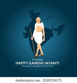 2nd October Wishing you a happy Gandhi Jayanti. Indian Freedom Fighter Mahatma Gandhi he is known as Bapu ji. 