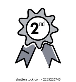 2.ª garantía de insignia del ganador del segundo premio