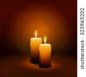 2nd Sunday of Advent - Second Candle with Warm Atmosphere - Candlelight Christmas Card Template - Candlelight Dinner