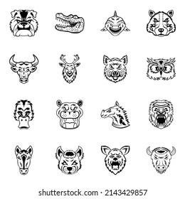 2Pack of April Fool Accessories Doodle Icons 

