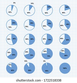 2-part Blue And White Circle Image Chart With%