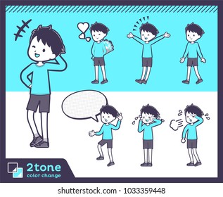 2tone type blue clothing boy_set 03