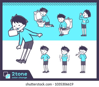 2tone type blue clothing boy_set 09