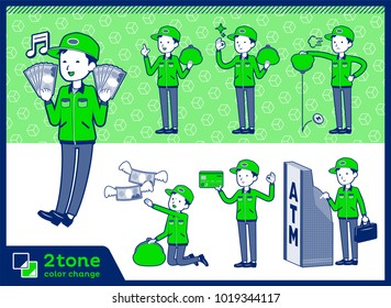 2tone type Delivery men_set 11