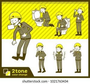 2tone type helmet construction worker men_set 09