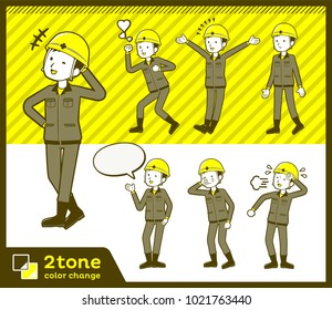 2tone type helmet construction worker men_set 03