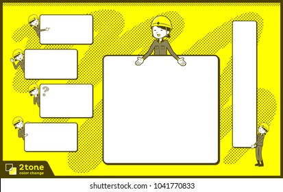 2tone type helmet construction worker woman_set 14