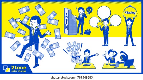 2tone type suit businessman_set 12