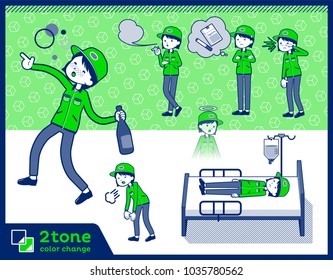 2tone type Women in work clothes_set 10