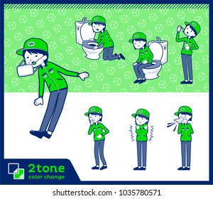 2tone type Women in work clothes_set 09