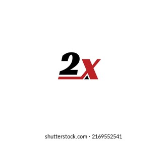 2X, X2 Initial letter logo