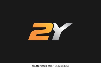 2Y number and letter for identity. typography template vector illustration for your brand.