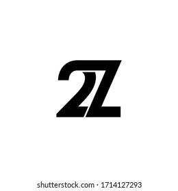 2z letter original monogram logo design